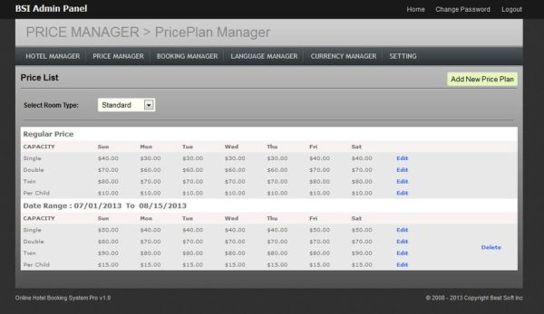 Sistema de reservas de hotéis on-line Pro