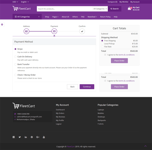 Loja Virtual  Sistema de Comércio Eletrônico Laravel