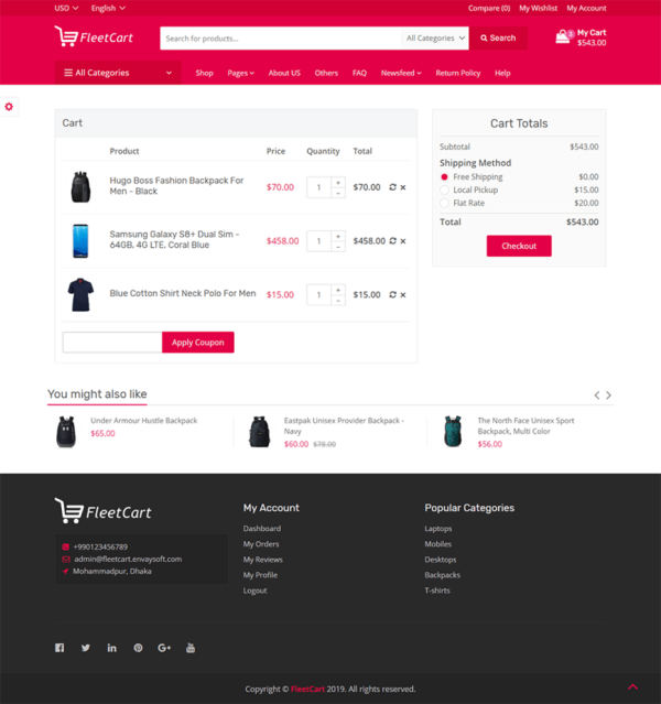 Loja Virtual  Sistema de Comércio Eletrônico Laravel